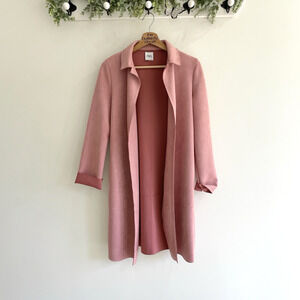 Zara pink faux suede duster jacket Blogger Favorite Size XS